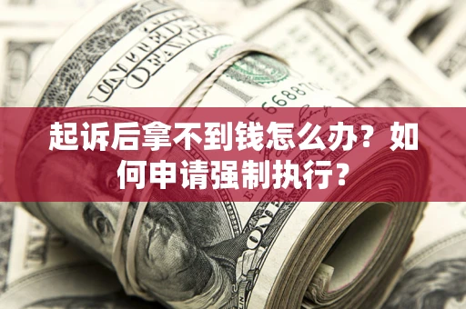 武汉起诉后拿不到钱怎么办？如何申请强制执行？