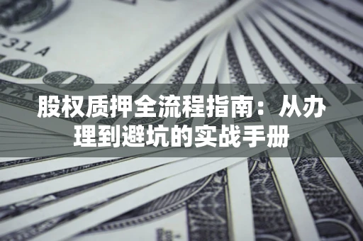武汉股权质押全流程指南：从办理到避坑的实战手册