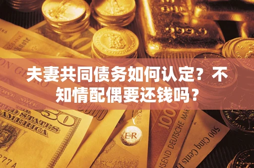 武汉夫妻共同债务如何认定？不知情配偶要还钱吗？