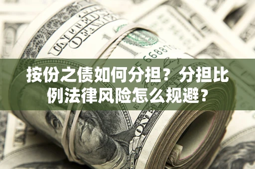 武汉按份之债如何分担？分担比例法律风险怎么规避？