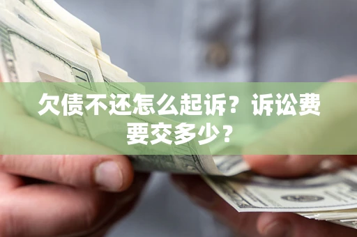 武汉欠债不还怎么起诉？诉讼费要交多少？