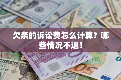 武汉欠条的诉讼费怎么计算？哪些情况不退！