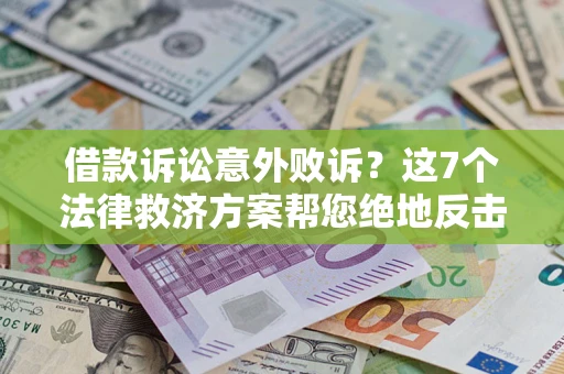 武汉借款诉讼意外败诉？这7个法律救济方案帮您绝地反击！