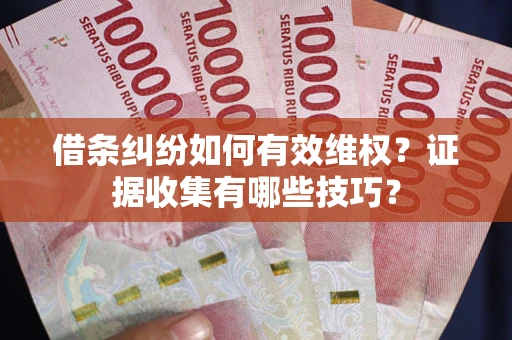 武汉借条纠纷如何有效维权？证据收集有哪些技巧？