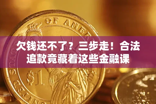 武汉欠钱还不了？三步走！合法追款竟藏着这些金融课
