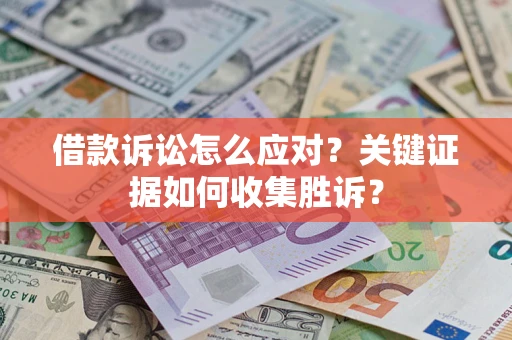 武汉借款诉讼怎么应对？关键证据如何收集胜诉？