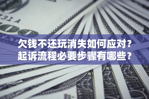武汉欠钱不还玩消失如何应对？起诉流程必要步骤有哪些？